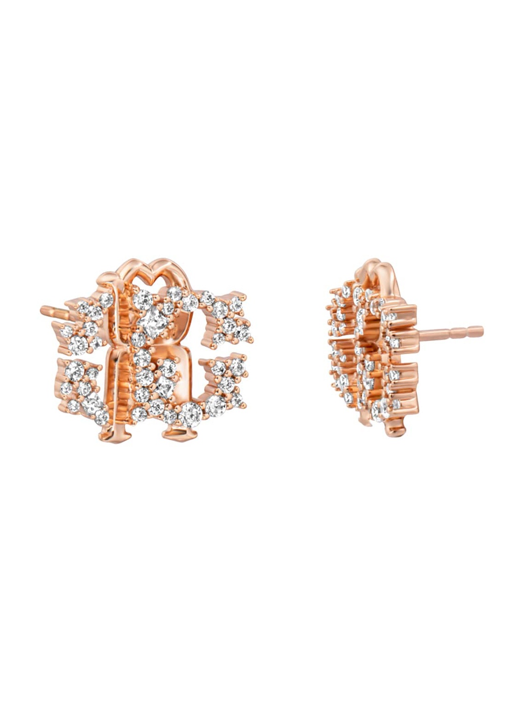 

Roberto Cavalli Contemporary Studs Earrings, Rose gold