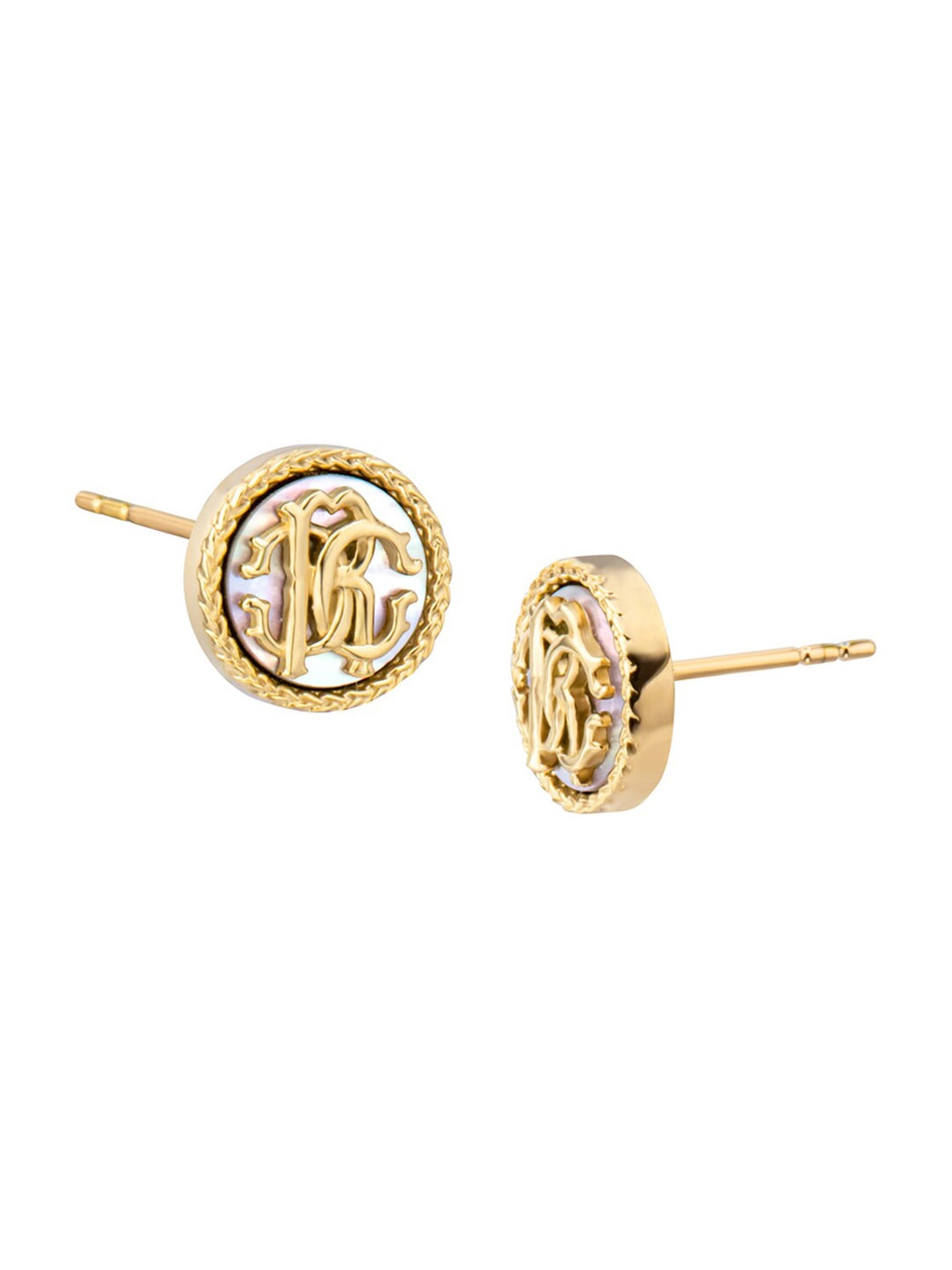 

Roberto Cavalli Contemporary Studs Earrings, Gold