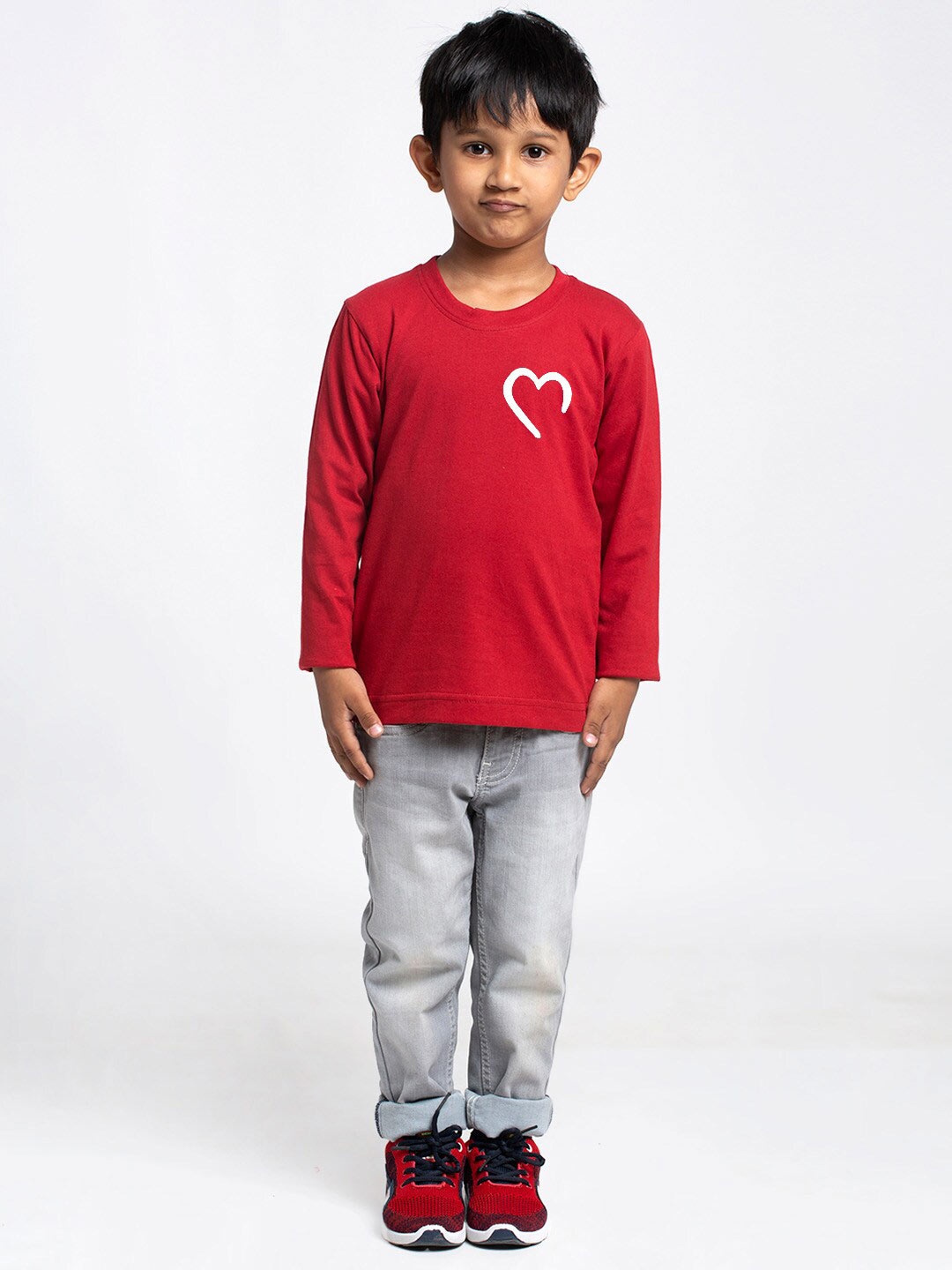 

Friskers Boys Graphic Printed Cotton T-shirt, Maroon