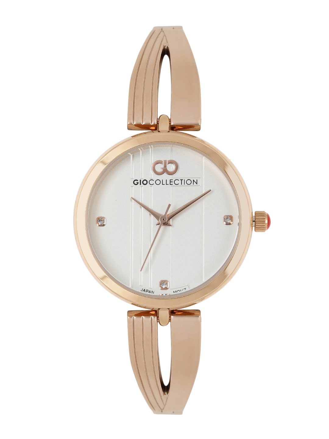 

GIO COLLECTION Women Silver-Toned Textured Analogue Watch G2111-33