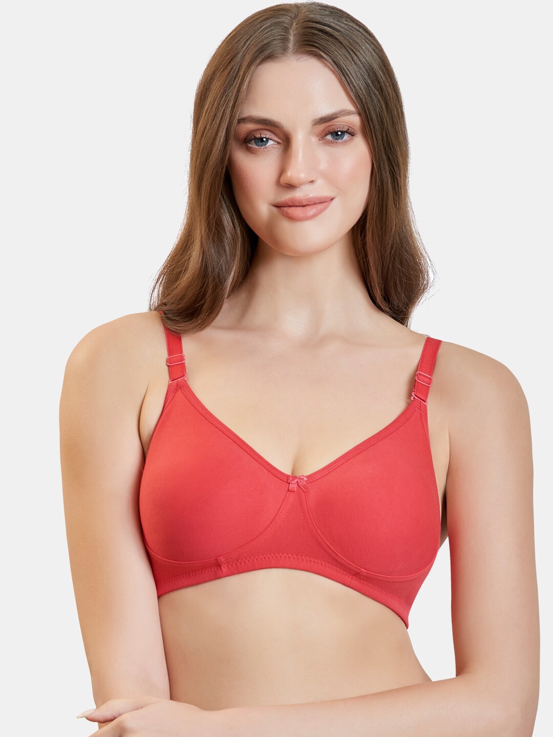 

MAROON Full Coverage All Day Comfort Seamless Cotton T-shirt Bra, Orange