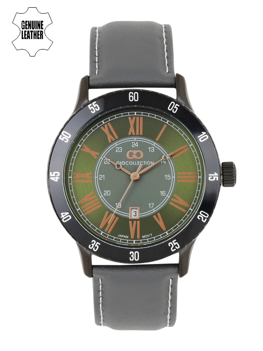 

GIO COLLECTION Men Green & Grey Analogue Watch G1033-05