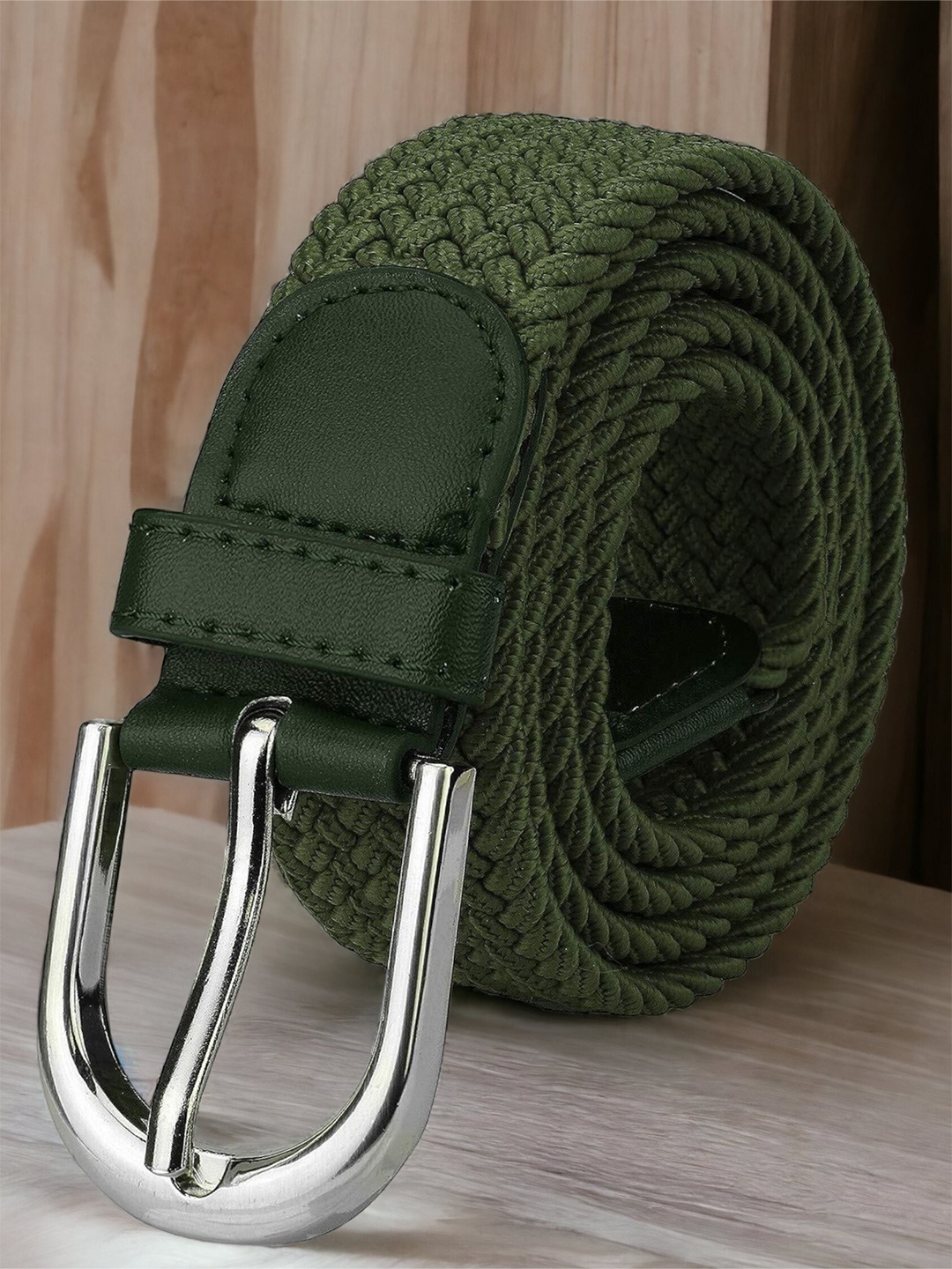 

ZORO Men Braided Belt, Green