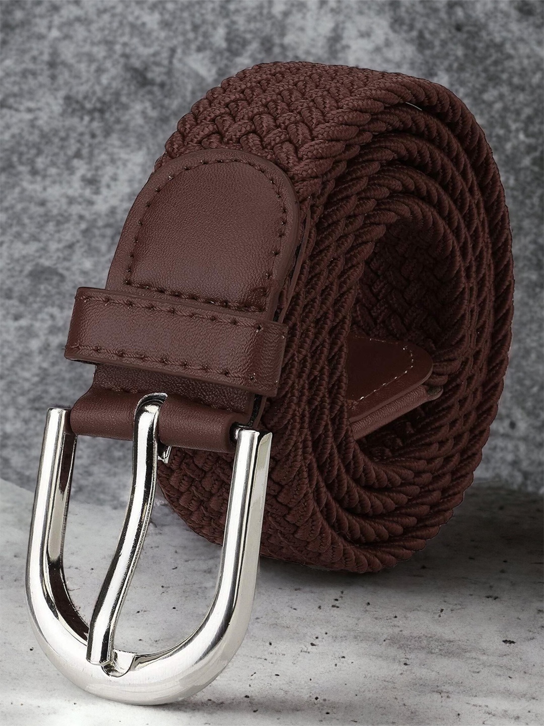 

ZORO Men Braided Belt, Brown