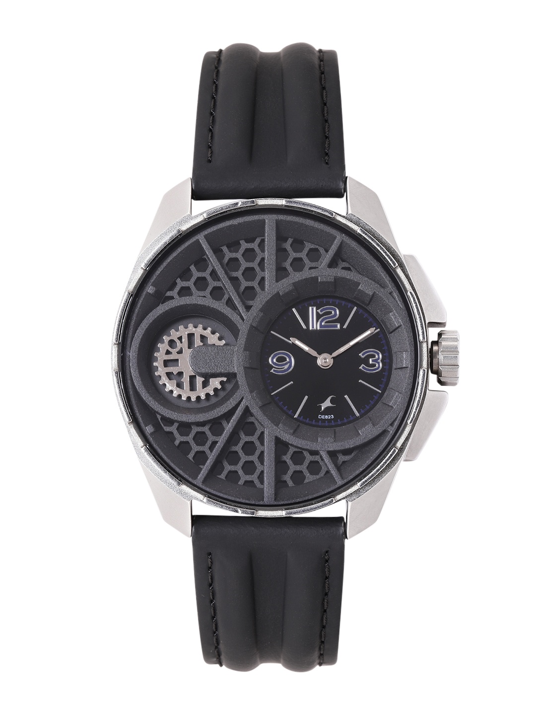 

Fastrack Men Patterned Analogue Watch NK3133SL01, Black