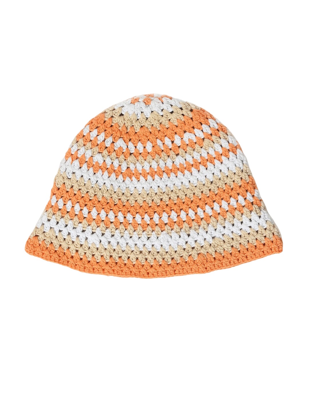 

MiArcus Kids Textured Casual Cotton Bucket Hat, Orange