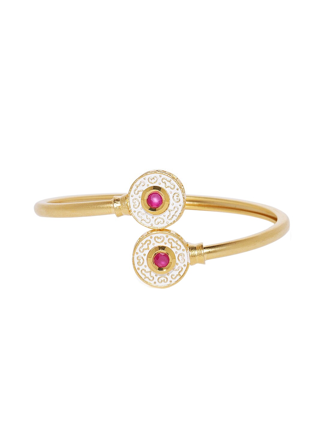 

AccessHer Gold-Plated Kundan Cuff Bracelet