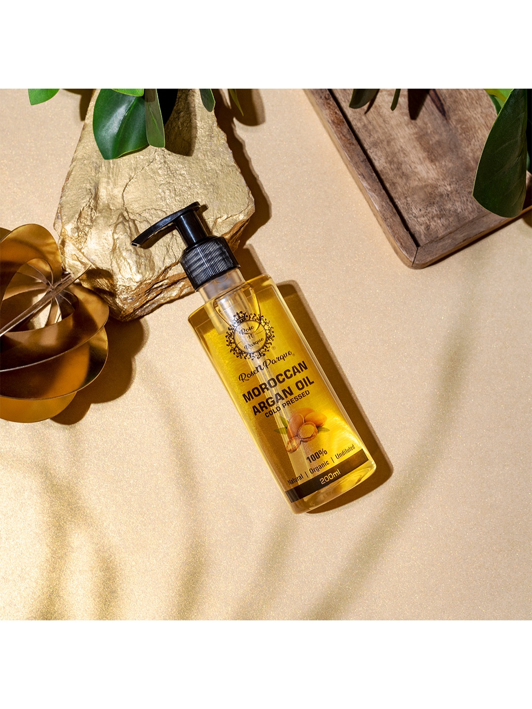 

ROSENPARQUE Cold Pressed Moraccan-Argan-Oil Hair Oil - 200ml, Na