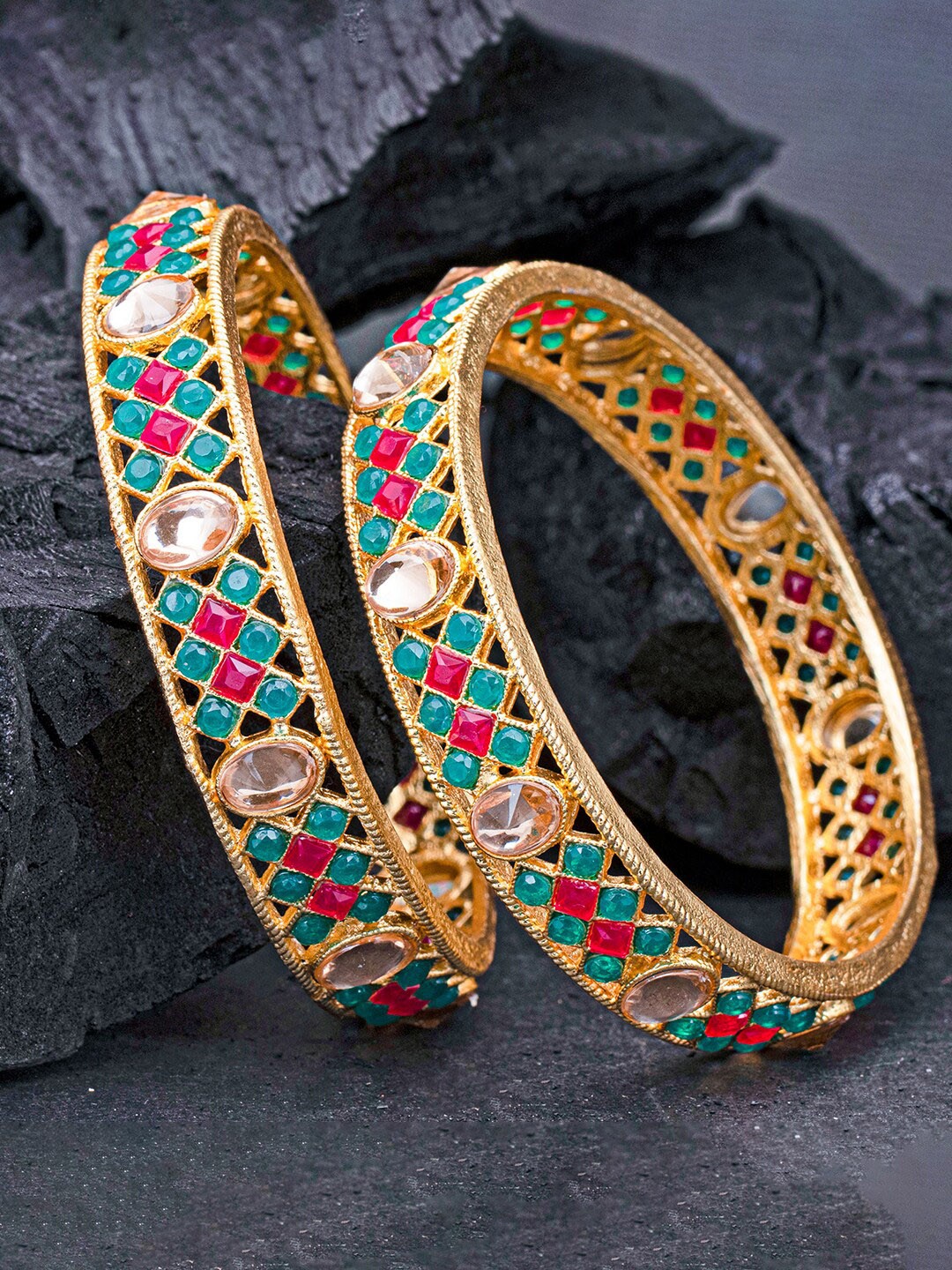 

Sukkhi Set of 2 Gold Plated Bangles