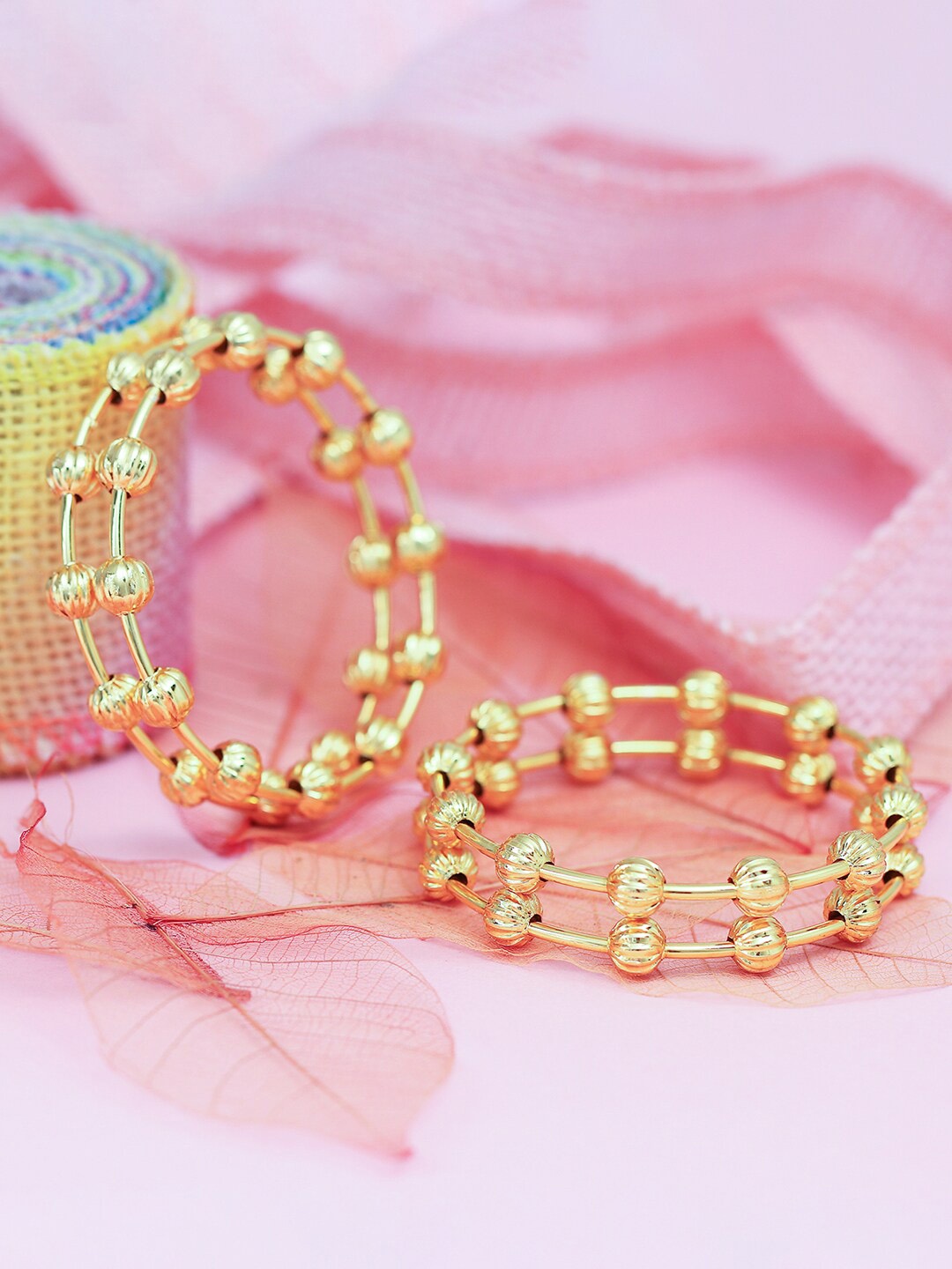 

Sukkhi Set of 2 Gold-Plated Bangles