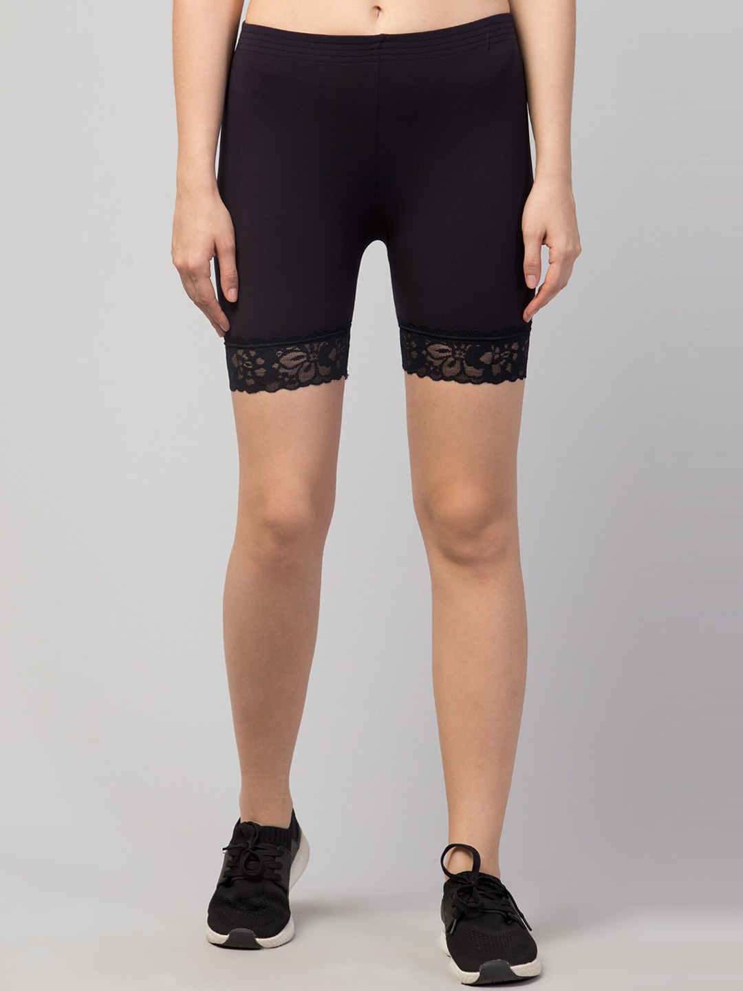 

Apraa & Parma Women Skinny Fit Sports Shorts With E-Dry Technology, Black
