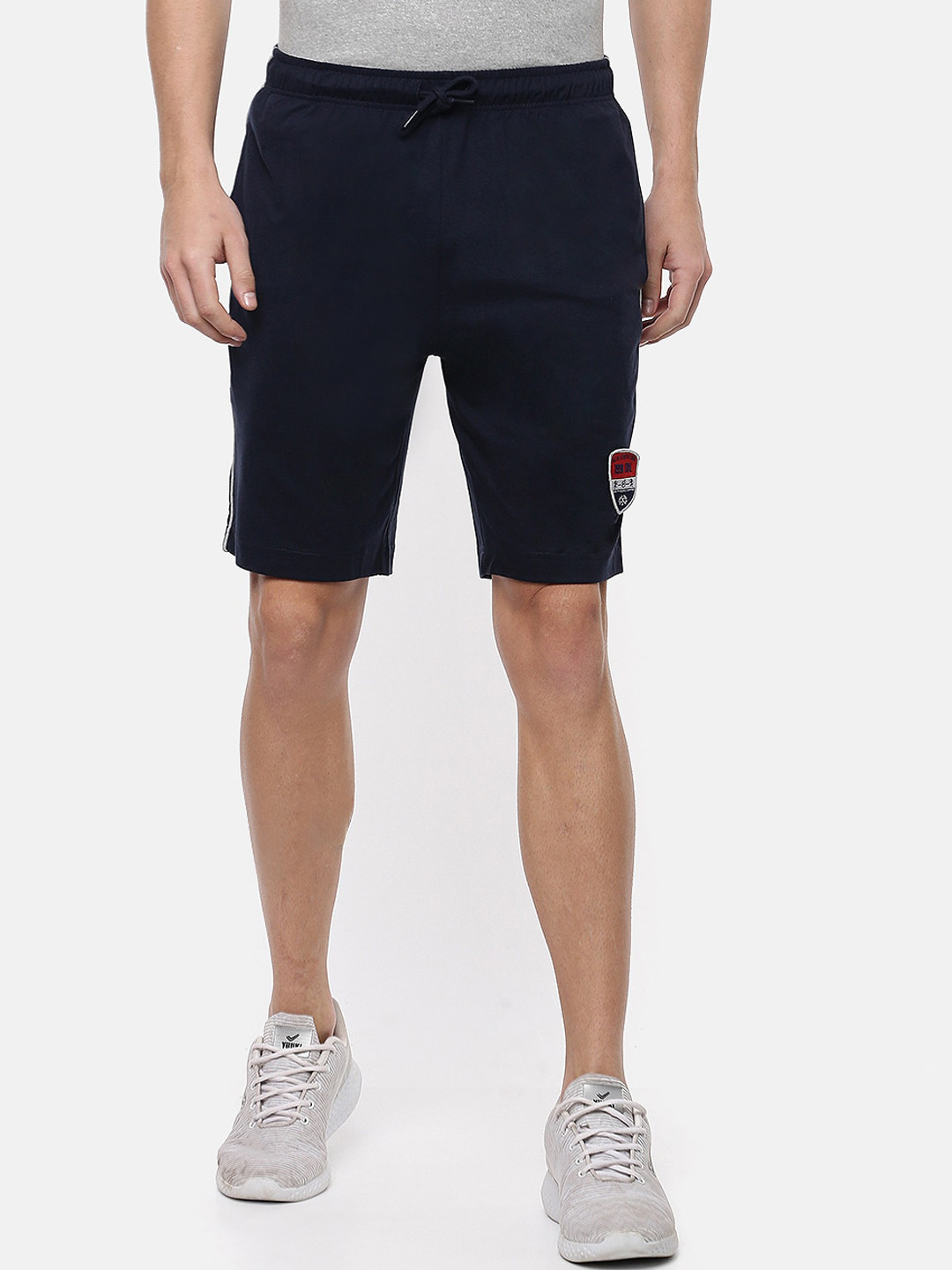 

Macroman M-Series Men Mid Rise Sports Shorts, Navy blue