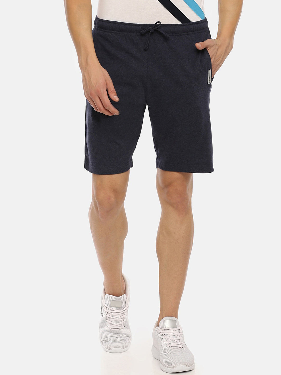 

Macroman M-Series Men Mid-Rise Regular Shorts, Navy blue