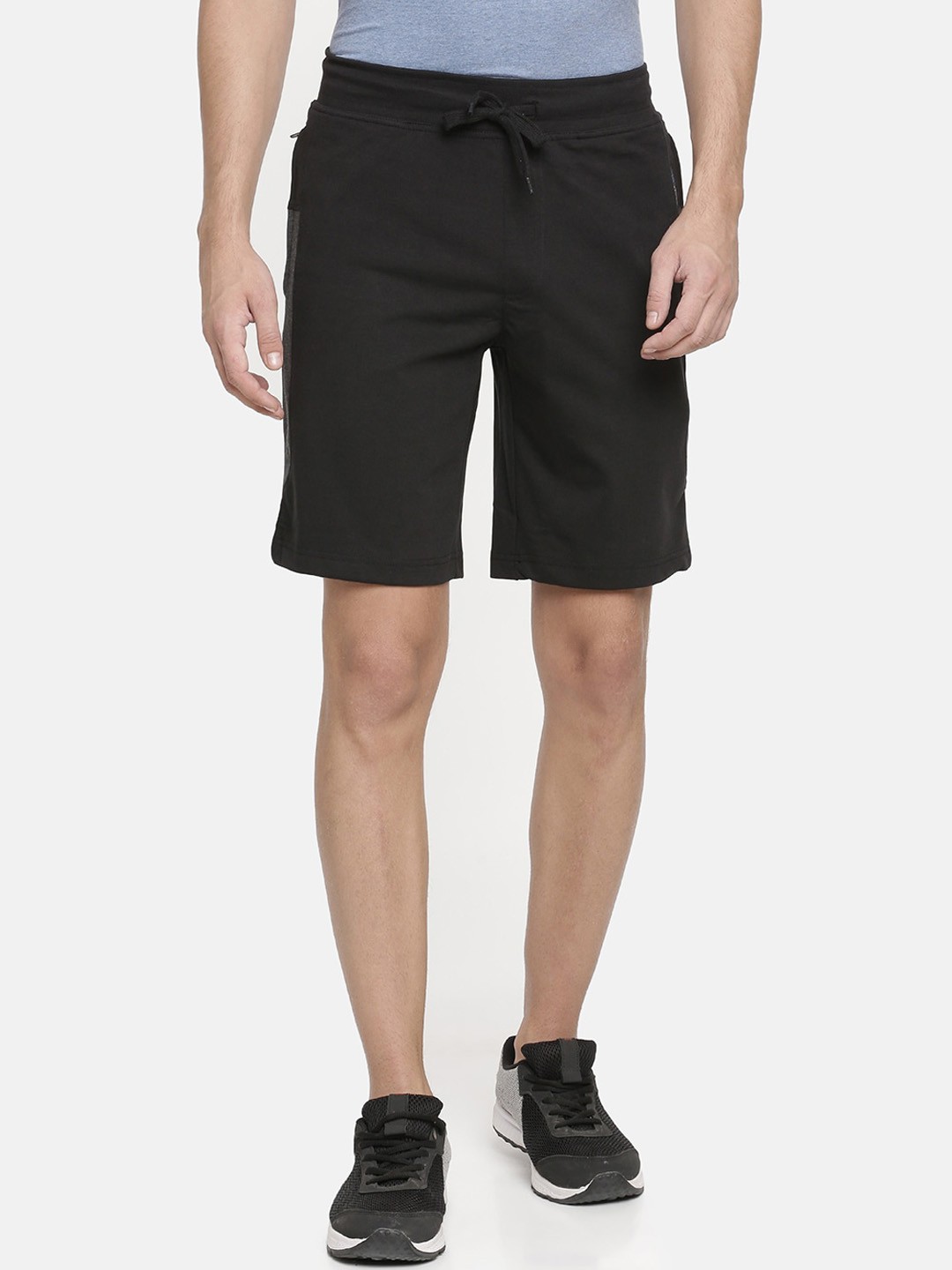 

Macroman M-Series Men Mid-Rise Sports Shorts, Black