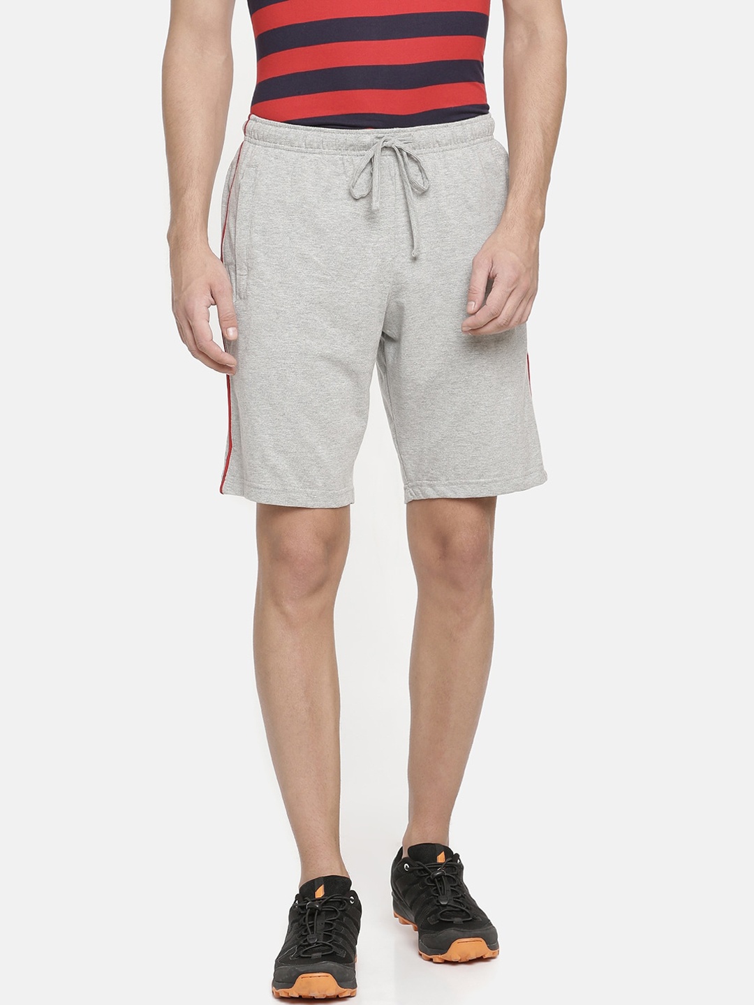 

Macroman M-Series Men Mid-Rise Regular Shorts, Grey