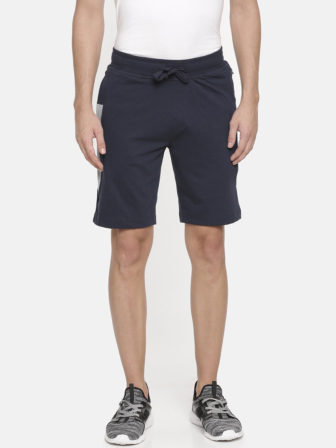 

Macroman M-Series Men Mid-Rise Sports Shorts, Navy blue