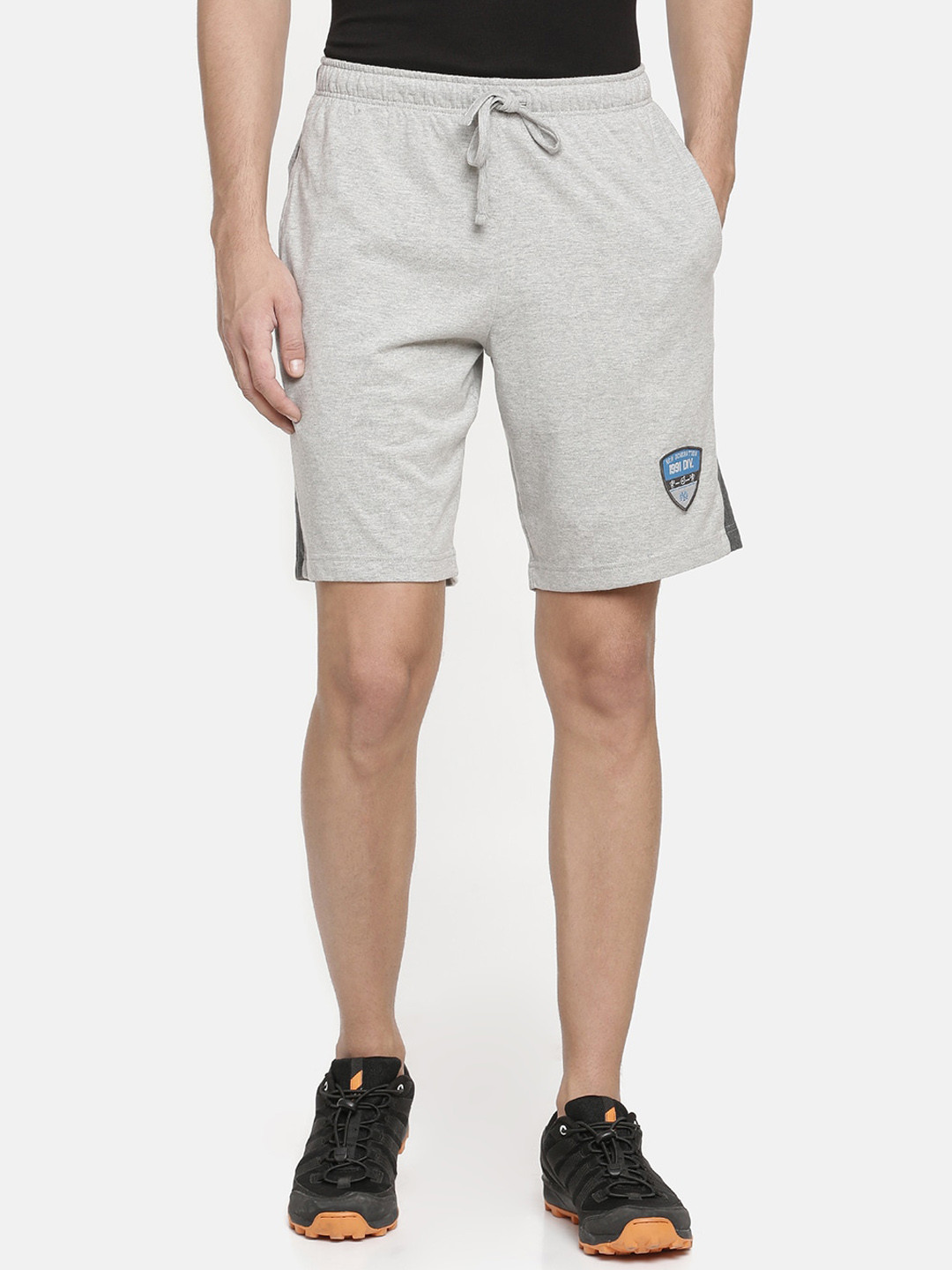 

Macroman M-Series Men Mid-Rise Sports Shorts, Grey