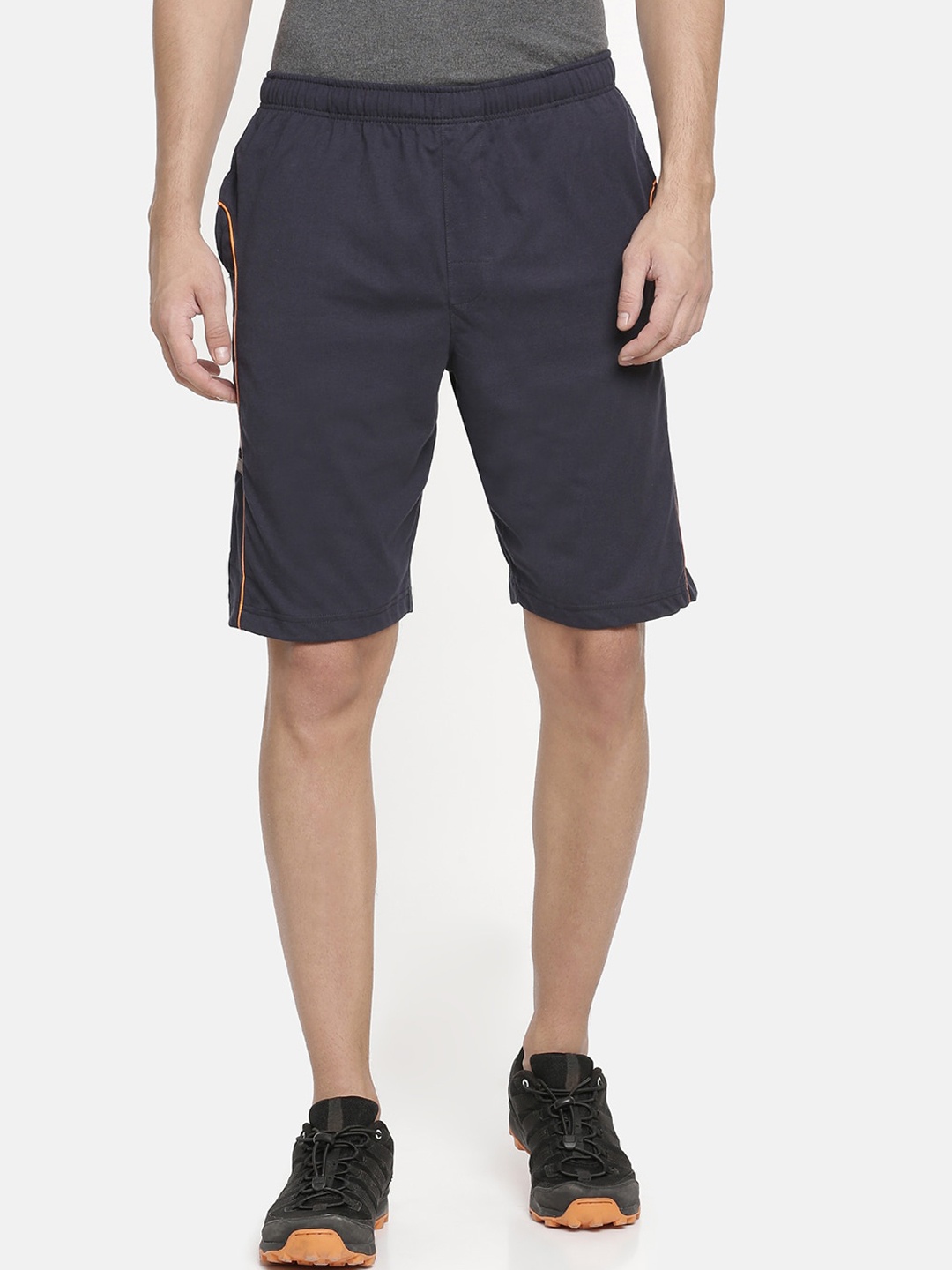 

Macroman M-Series Men Mid-Rise Rapid-Dry Shorts, Navy blue