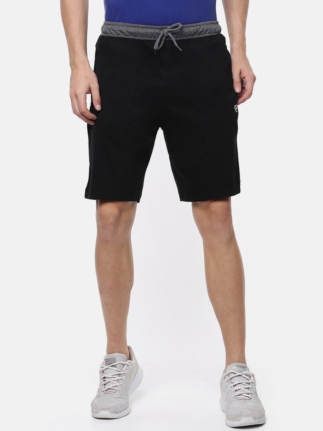 

Macroman M-Series Men Mid-Rise Sports Shorts, Black