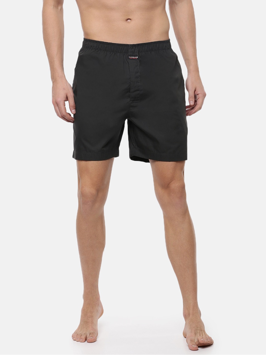 

Macroman M-Series Men Mid-Rise Cotton Boxers, Black
