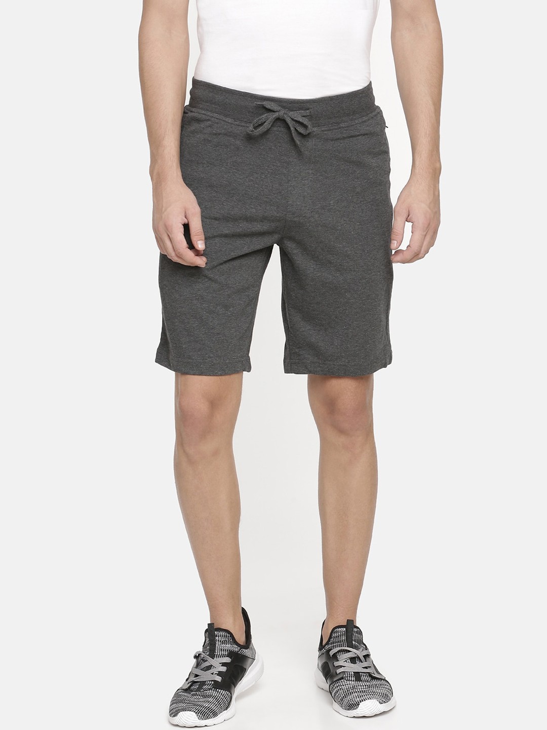 

Macroman M-Series Men Mid Rise Sports Shorts, Black