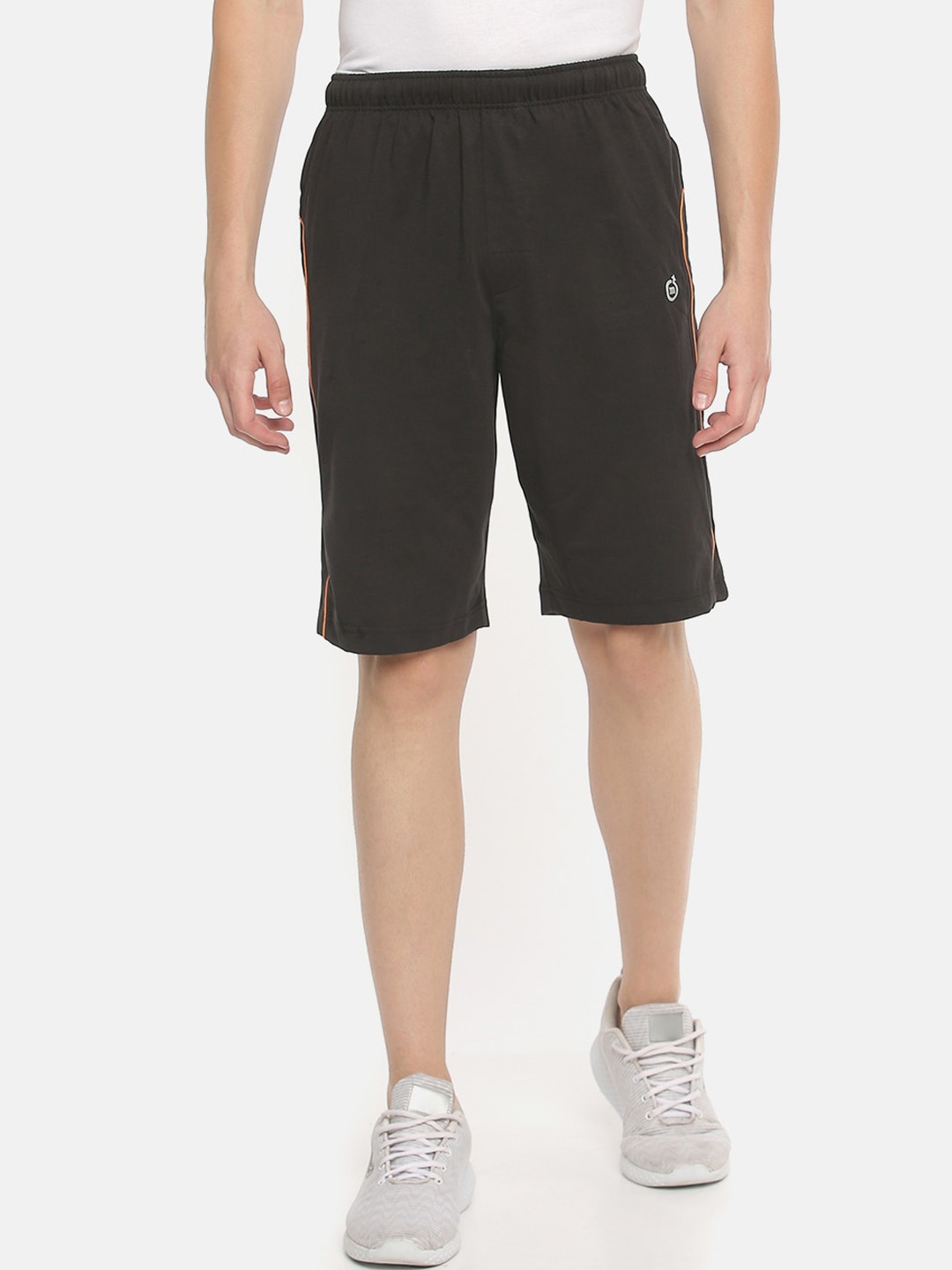 

Macroman M-Series Men Mid Rise With Rapid Dry Technology Sports Shorts, Black