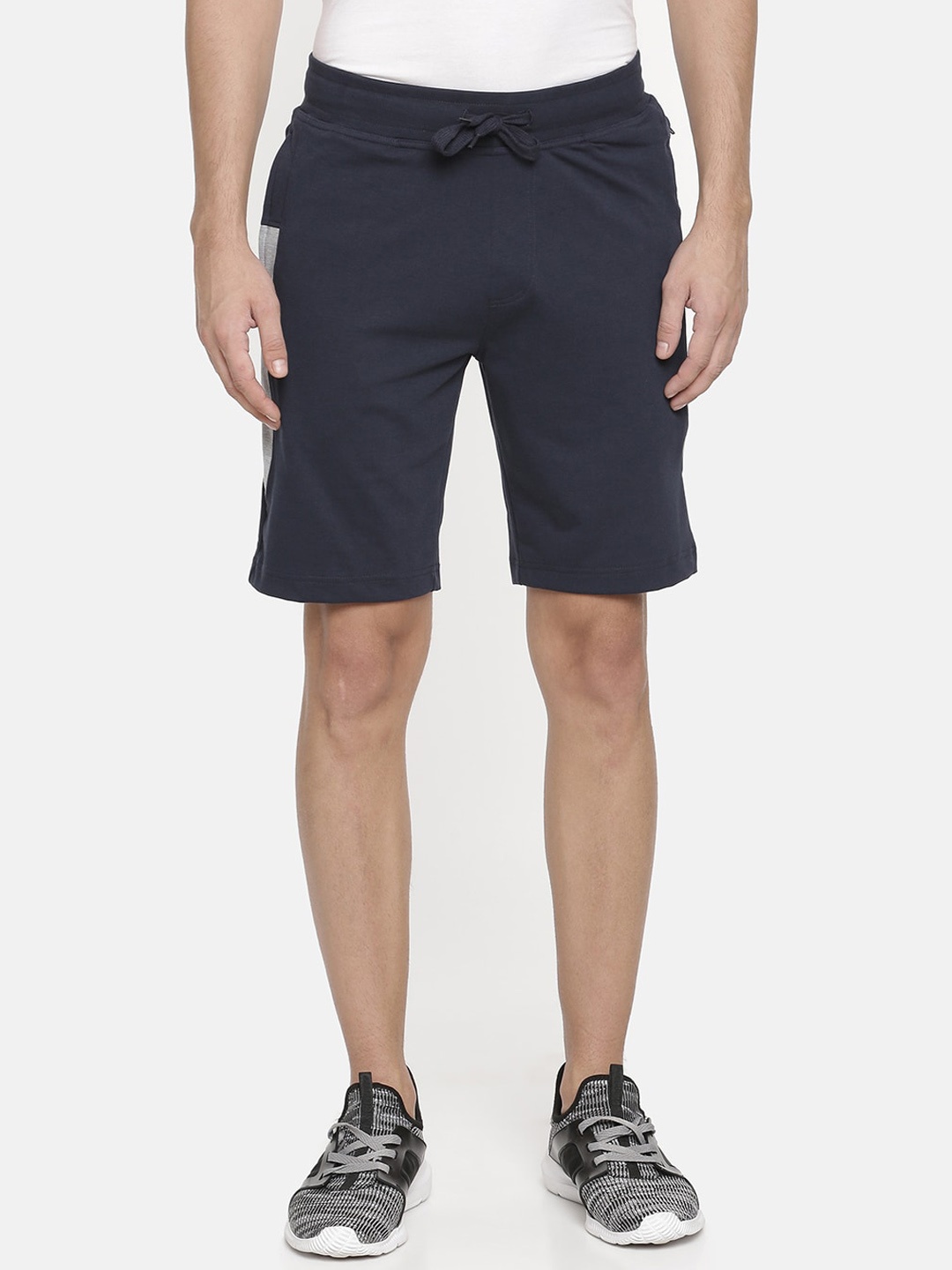 

Macroman M-Series Men Mid Rise Sports Shorts, Navy blue