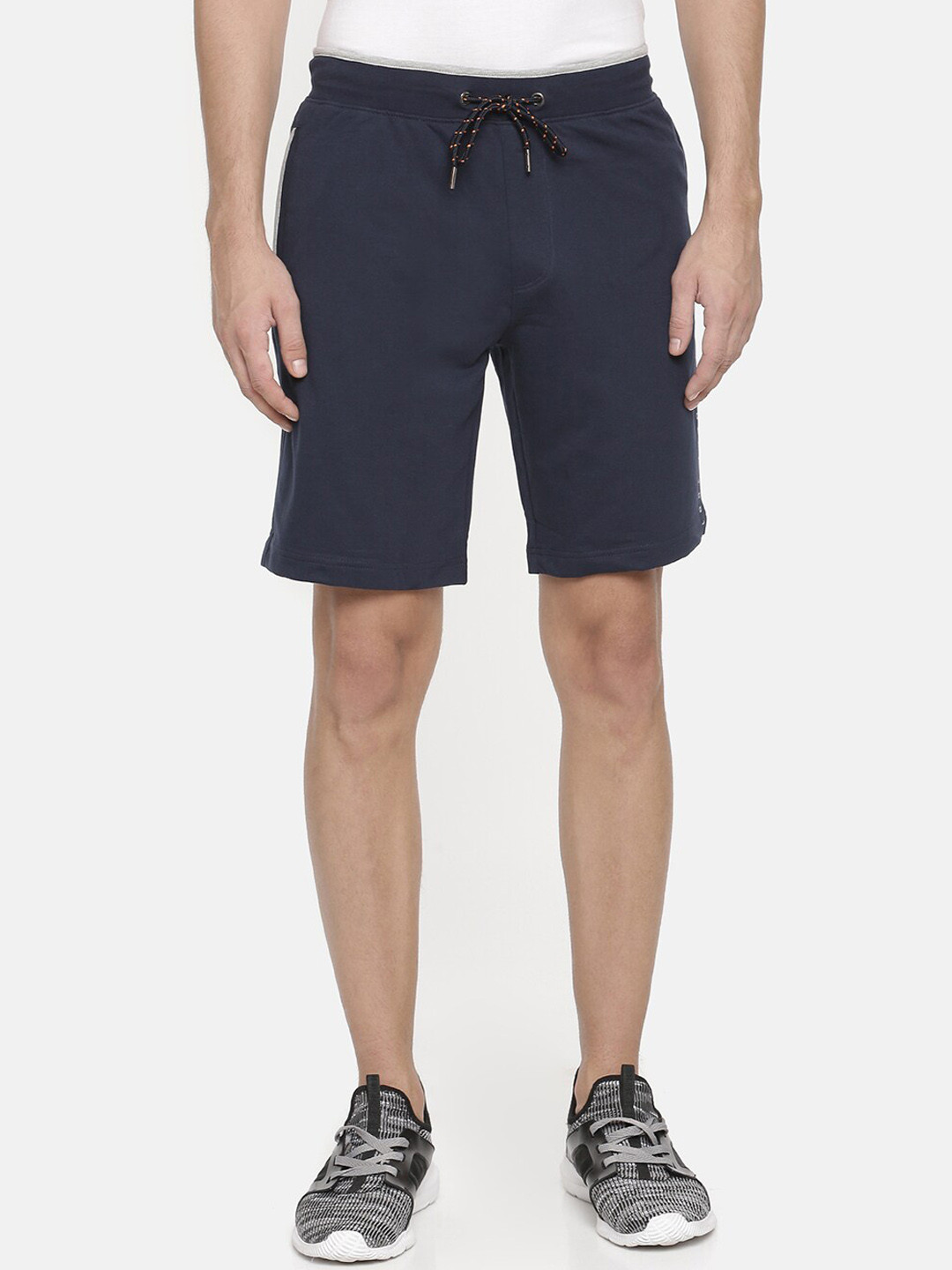 

Macroman M-Series Men Mid Rise Sports Shorts, Navy blue