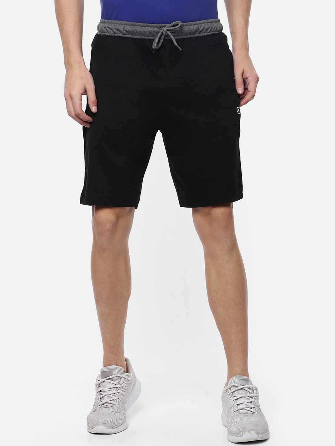 Macroman M-Series Men Mid Rise Sports Shorts, Black