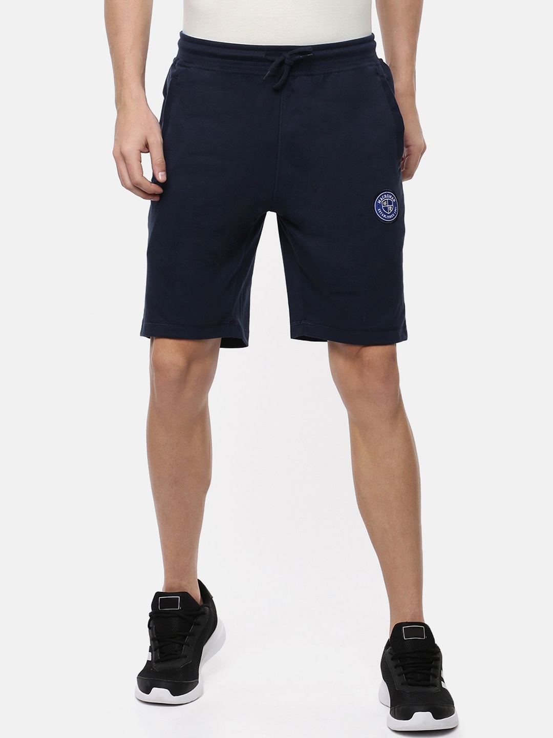 

Macroman M-Series Men Mid-Rise Regular Shorts, Navy blue