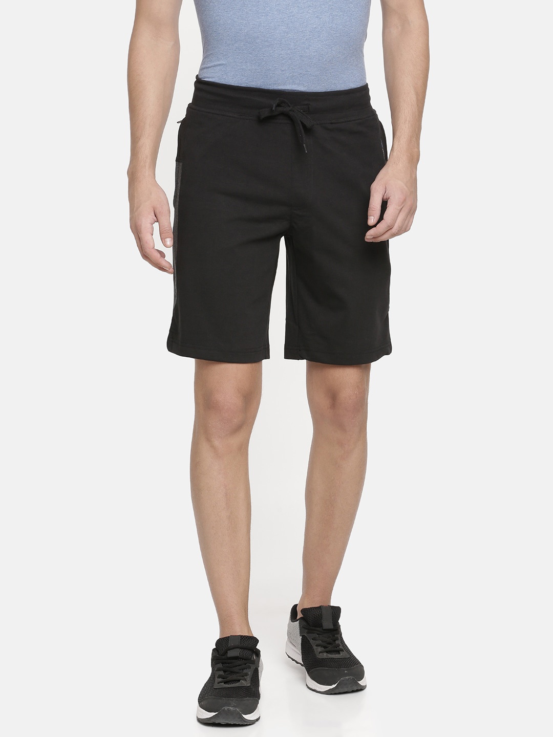 

Macroman M-Series Men Mid-Rise Sports Shorts, Black