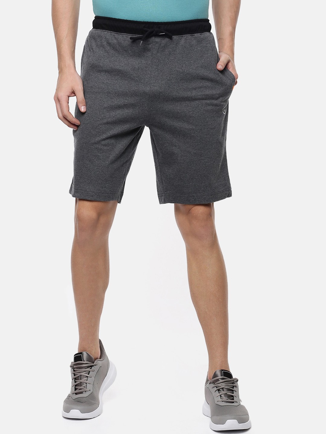 

Macroman M-Series Men Mid-Rise Regular Shorts, Grey