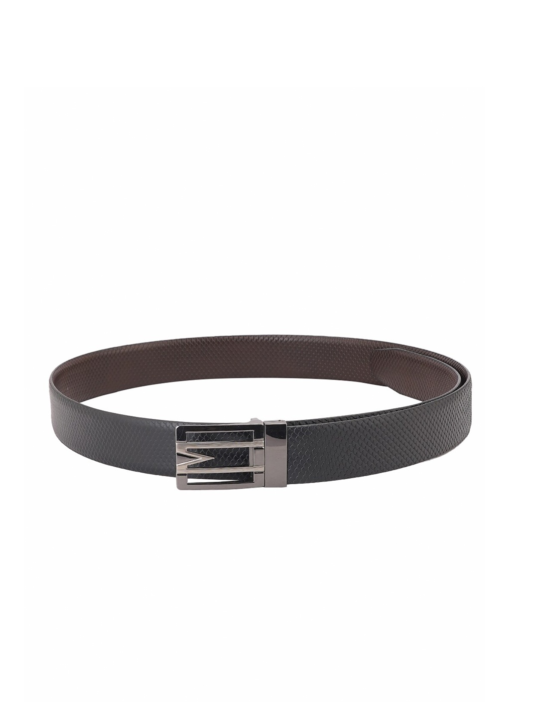 

Style Shoes Men Synthetic Leathe Reversible Belt, Black