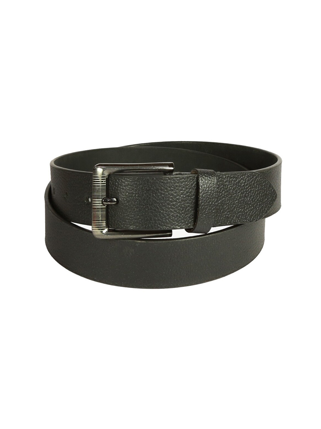 

Style Shoes Men Textured Wide Belt, Black