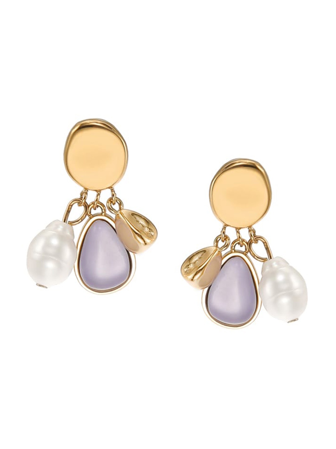 

Fossil Gold-Plated Contemporary Drop Earrings