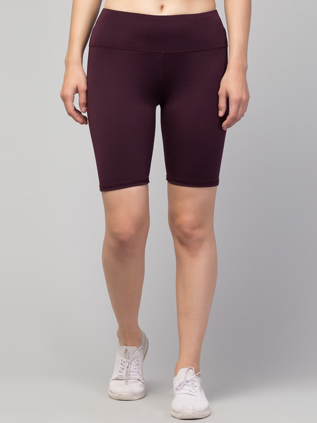 

Apraa & Parma Women Skinny Fit Cycling Sports Shorts, Maroon