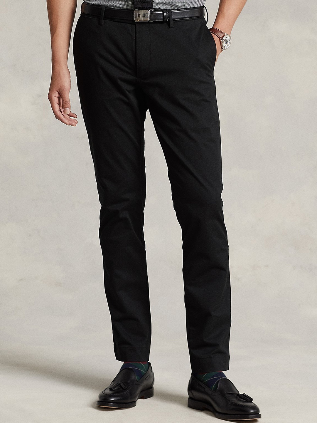 

Polo Ralph Lauren Men Slim-Fit Cotton Chinos Trousers, Black