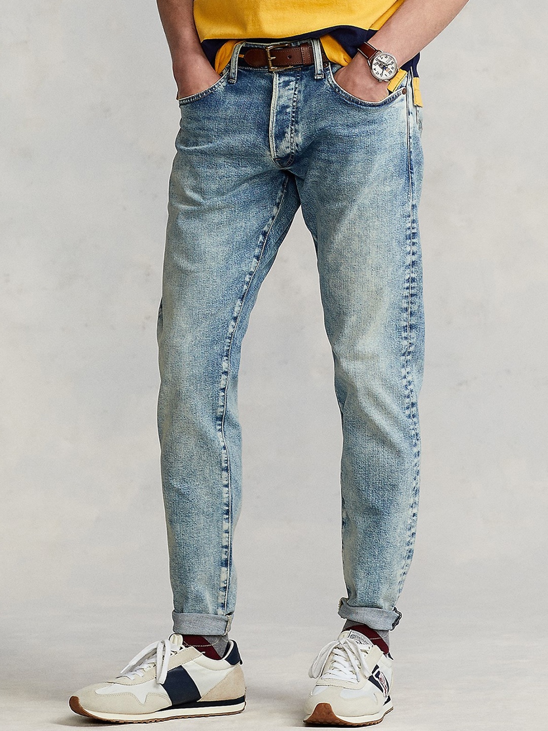 

Polo Ralph Lauren Sullivan Men Slim-Fit Faded Stretchable Jeans, Blue