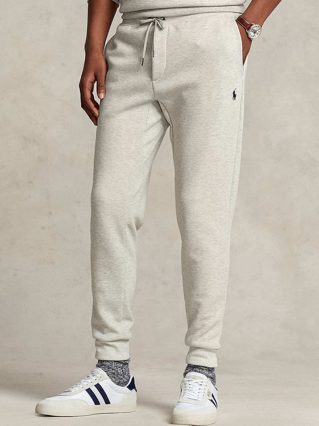

Polo Ralph Lauren Men Mid-Rise Casual Double-Knit Joggers, Cream