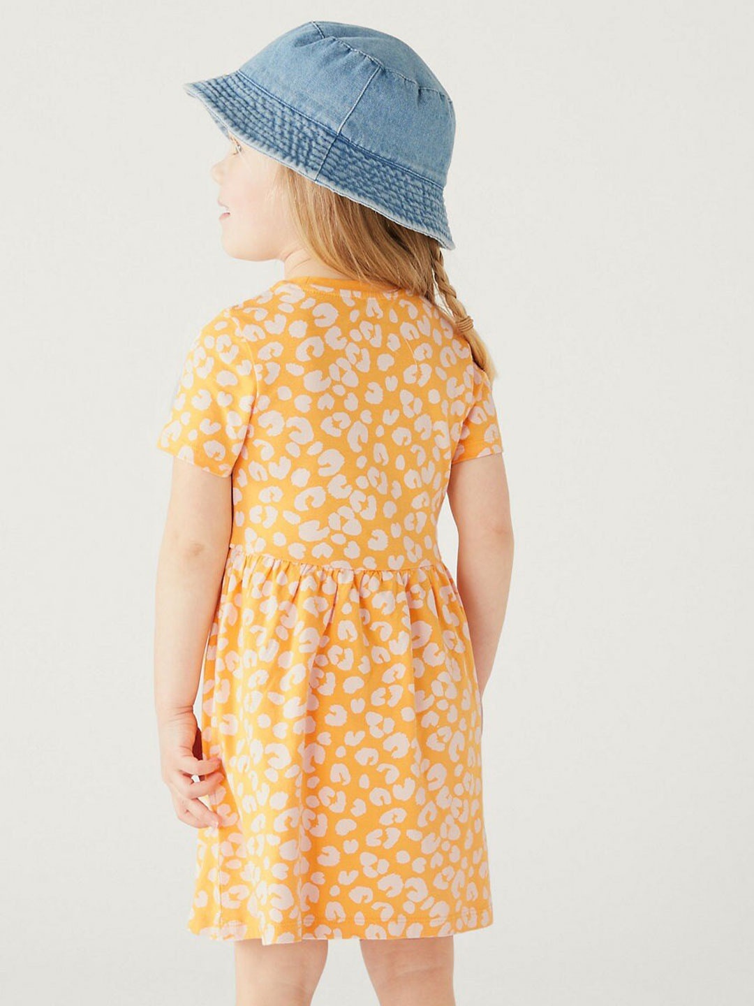 

Marks & Spencer Girls Floral Print Fit and Flare Dress, Yellow
