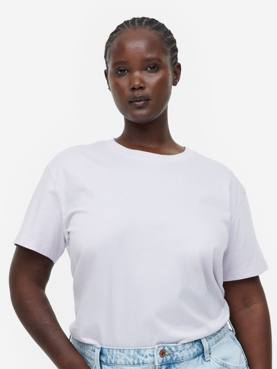 

H&M Pure Cotton T-shirt, Purple