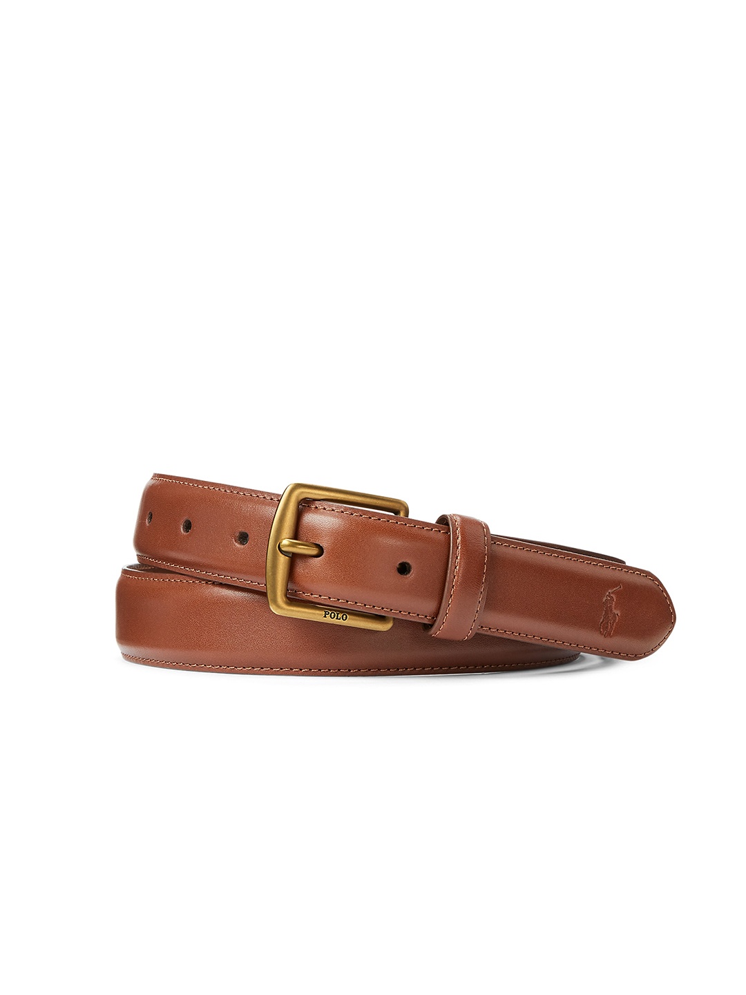 

Polo Ralph Lauren Men Leather Tang Closure Belt, Brown