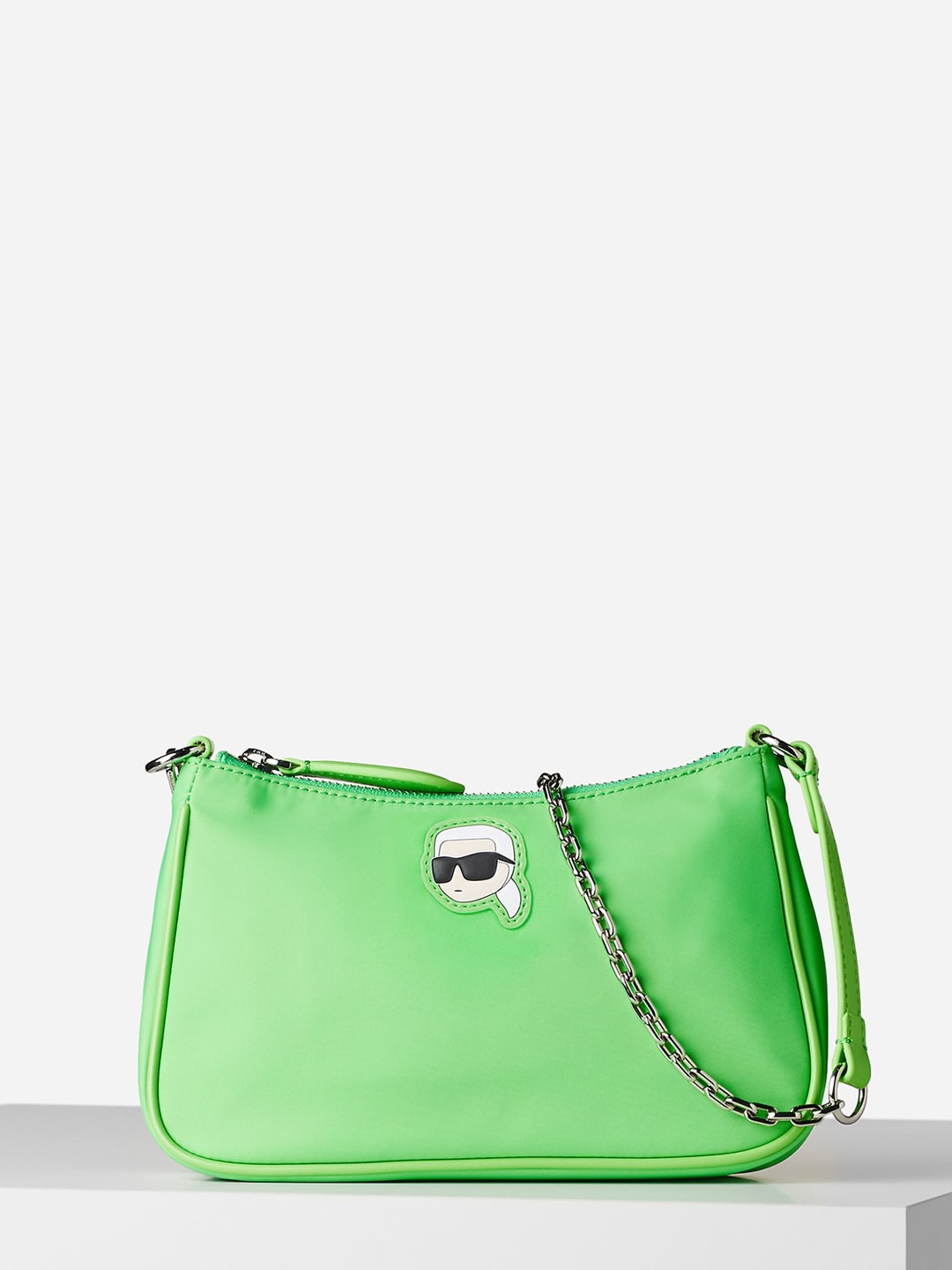 

Karl Lagerfeld Women Half Moon Shoulder Bag, Green