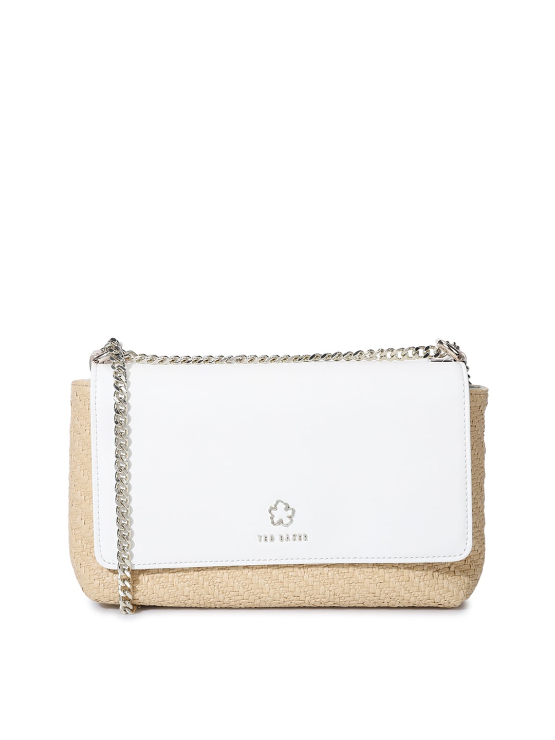 

Ted Baker Textured Leather Structured Sling Bag, Cream