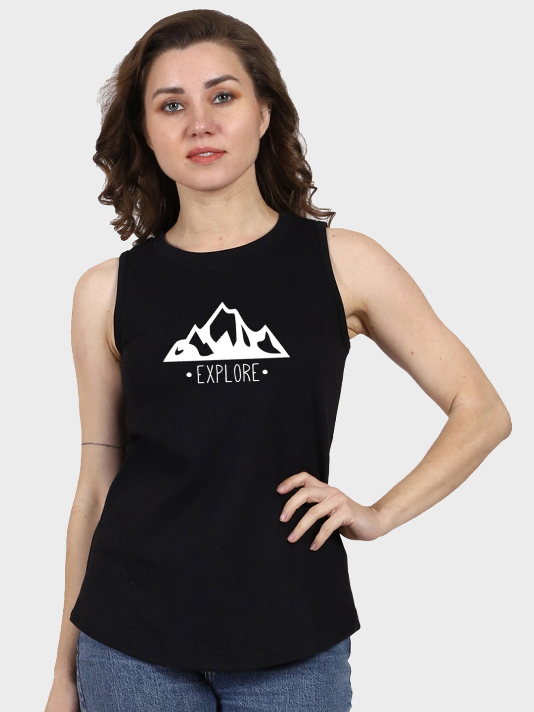 

T-SHIRT TRUCK Graphic Printed Cotton T-shirt, Black