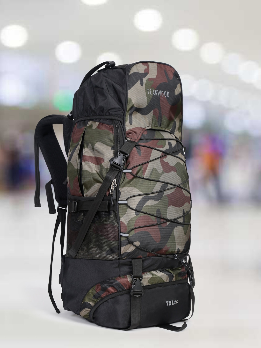 

Teakwood Leathers Printed Anti-Scratch Breathable Durable Rucksacks, Black