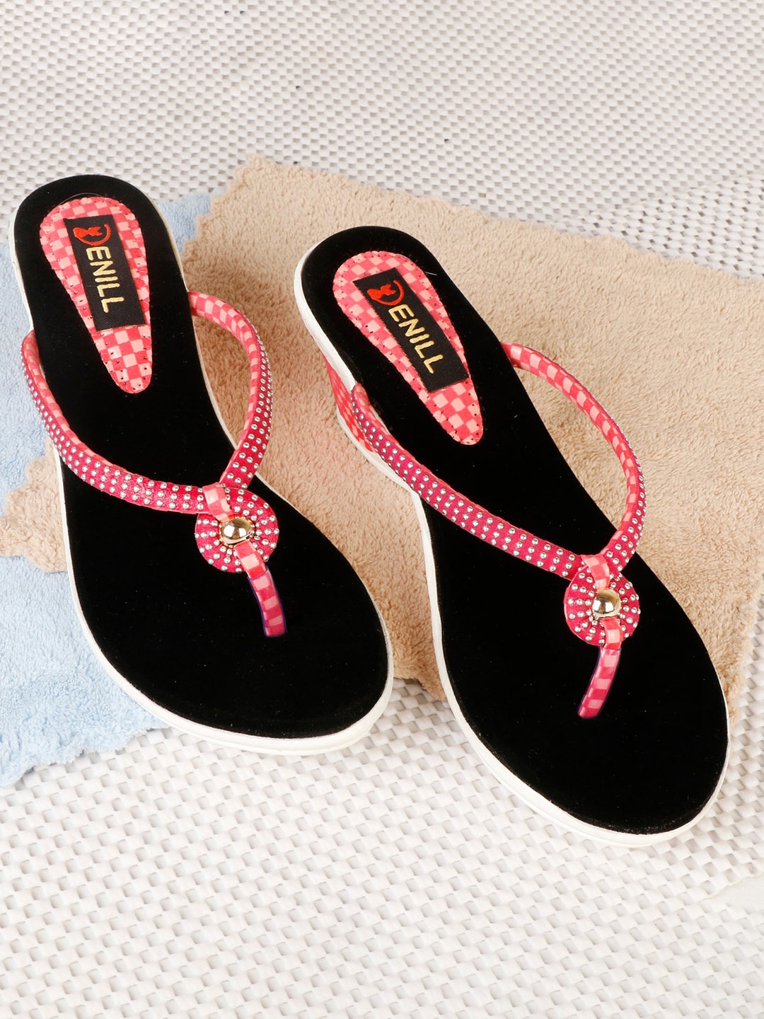 

Denill Embellished Comfort Heels, Pink