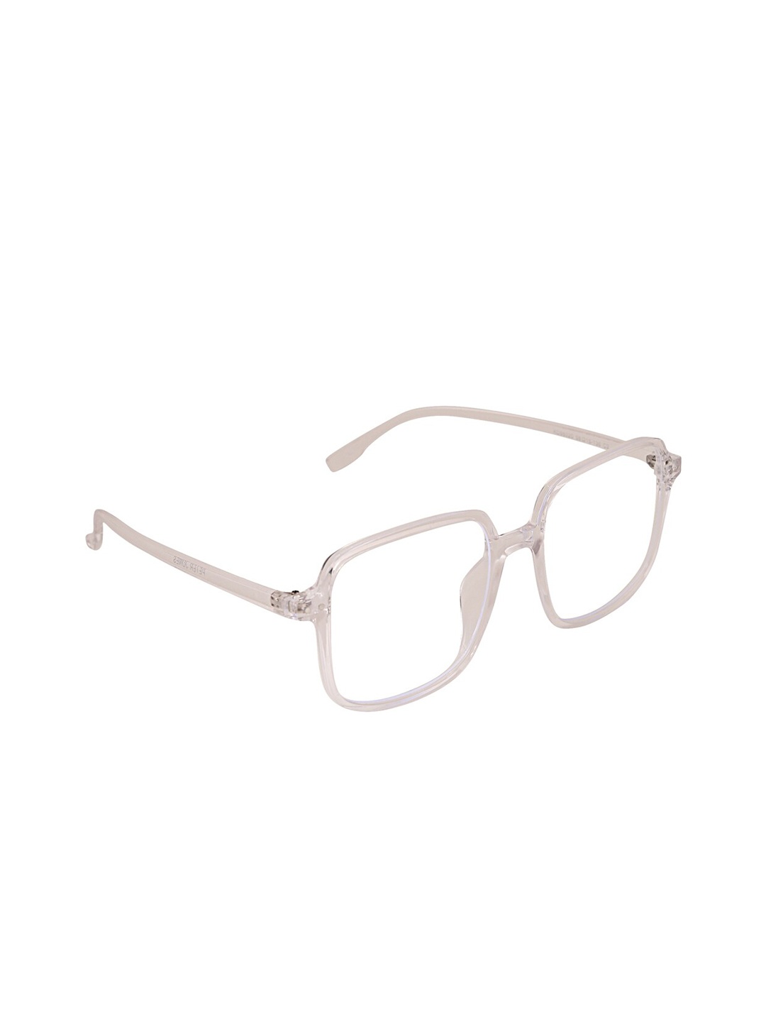 

Peter Jones Eyewear Transparent & White Full Rim Square Frames 98020T_F