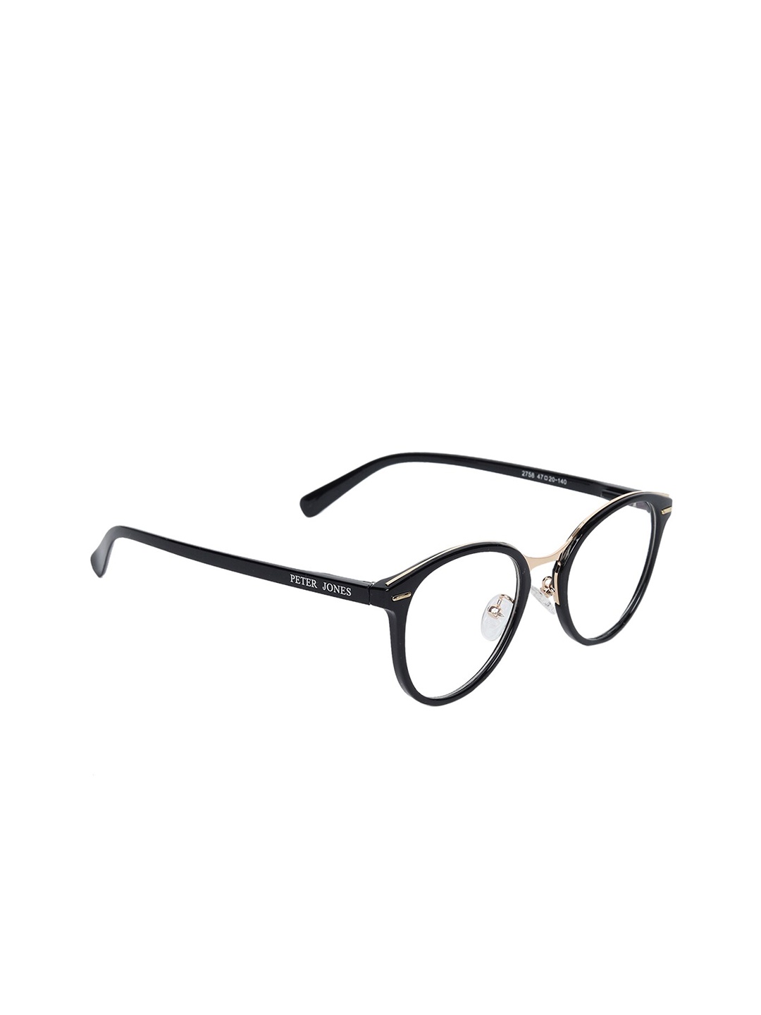 

Peter Jones Eyewear Full Rim Round Frames A_2758BG_F, Black