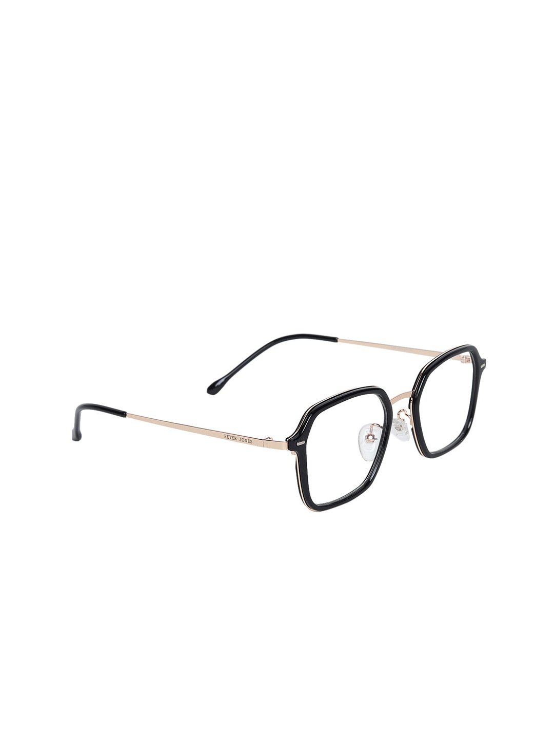 

Peter Jones Eyewear Full Rim Square Frames A_1599GD_F, Black